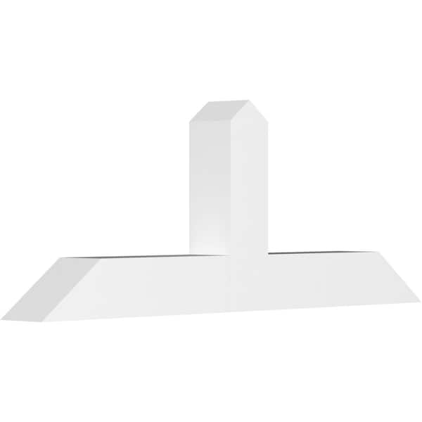 Ekena Millwork Portland Architectural Grade PVC Gable Bracket, 60"W x 22 1/2"H x 6"D x 6"F, 9/12 Pitch GBP060X23X0606POR00 - main